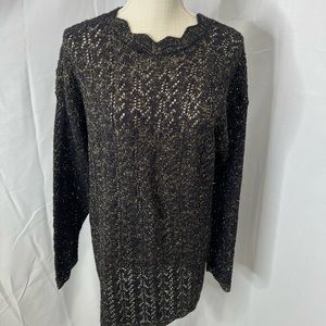 Vtg Nan Dorsey tunic sweater